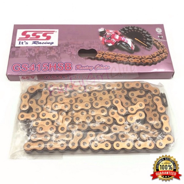 SSS GS415HSB x 122L Gold Series Racing Chain GS415 HSB Rantai Emas Rantai 4 SUKU