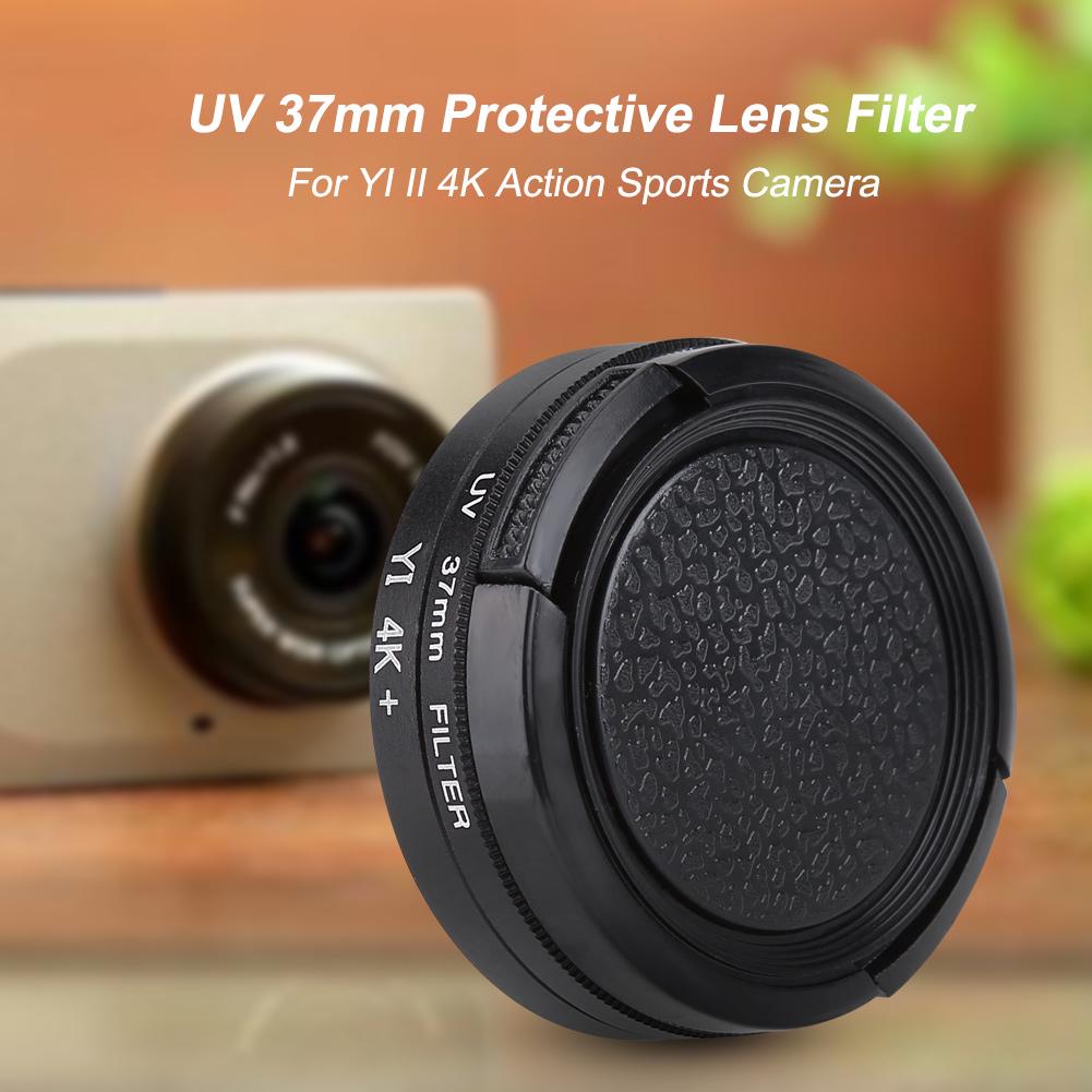 Xiulo UV 37 มม. เลนส์กรองแสงสำหรับ Yi II 4K Action Sports Camera