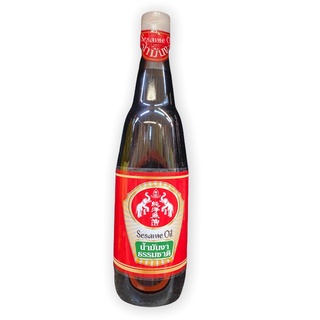 น้ำมันงาธรรมชาติ ตราช้างคู่ 630 ซีซี (Sesame Oil)