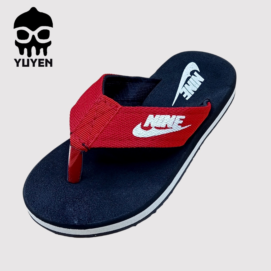 SSS NIN KID (25-39) รองเท้าแตะเด็กผู้ชายผู้หญิง แบบหูหนีบ พื้นนุ่ม ใส่สบาย กันลื่น (ดำ/แดง/น้ำเงิน)