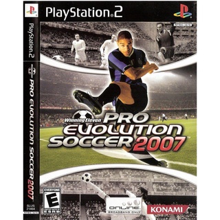 แผ่นเกมส์ Pro Evolution Soccer 2007 PES 2007 PS2 Playstation2 คุณภาพสูง ราคาถูก