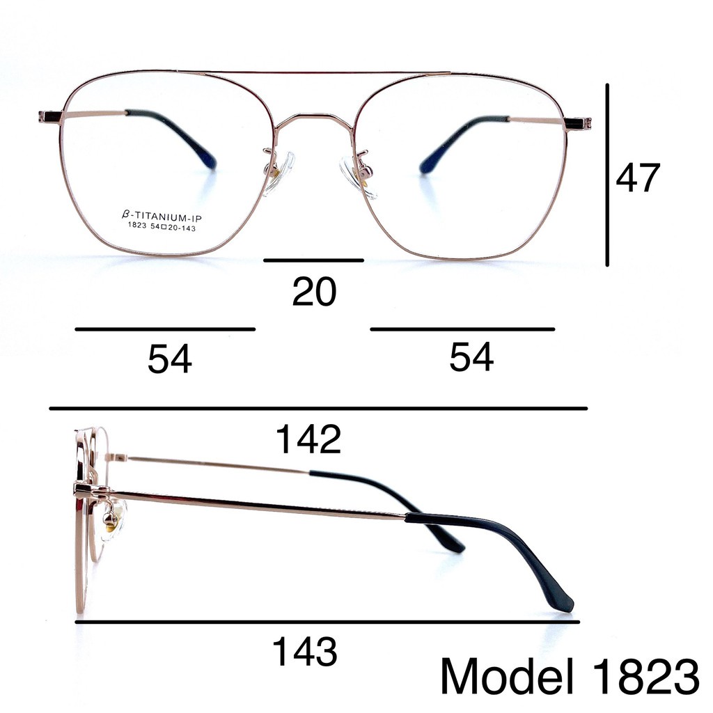 ■💥 กรอบแว่นแบรนด์Ursul 💥 แว่นตา titanium กรอบแว่นไททาเนี่ยมแท้ Titanium กรอบแว่นตาน้ำหนักเบา นำไปตัดเลนส์สายตาได้ รุ่น