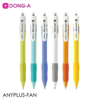 🌸ปากกาลูกลื่น Dong A รุ่น Any Plus+ แพค 12 ด้าม คละสี