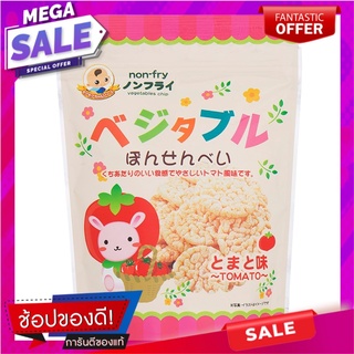 โมกุโมกุจังขนมเซมเบ้รสมะเขือเทศ 17กรัม Moku Mokuchan Tomato-flavored senbei 17g.