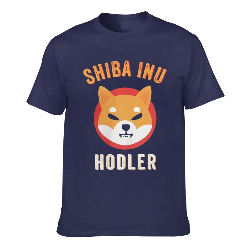 Hodler Crypto Token Coin เสื้อยืดแขนสั้นผู้ชาย Shib Doge