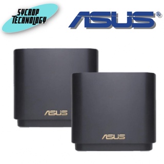 ASUS, ZenWiFi AX Mini (XD4)  ZenWiFi AX (XD4) AX1800DUAL-BAND WiFi 6 ROUTERS. (PACK 2)(สีดำ)