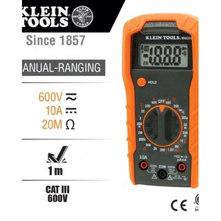 KLEIN NO.MM300 Digital Multimeter, Manual-Ranging, 600V ดิจิตอลมัลติเตอร์