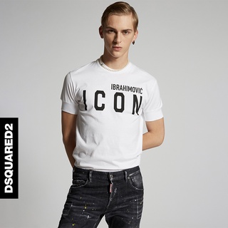 [S-5XL]Dsquared2/d2 เสื้อยืดลําลอง ผ้าฝ้าย แขนสั้น พิมพ์ลาย IBRA power แฟชั่นฤดูร้อน สําหรับผู้ชาย