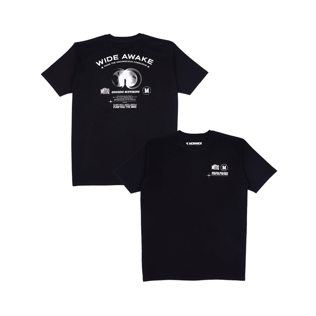 MORWICK - เสื้อยืดแขนสั้นผู้ชาย - Awake - สีดํา