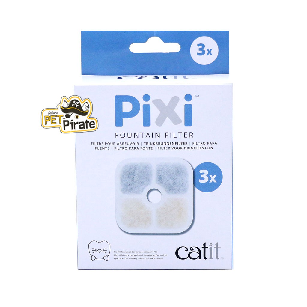 Catit PiXi Fountain Filter ไส้กรองน้ำพุ สำหรับน้ำพุ Pixi Smart Fountain น้ำพุแมวอัจฉริยะ ระบบแสง UV-C