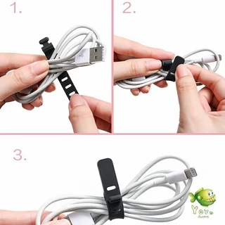 YOYO สายรัดซิลิโคน อุปกรณ์สำหรับรัดสายหูฟัง ที่เก็บสายดาต้า silicone cable winder