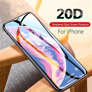 กระจกนิรภัยกันรอยหน้าจอ 20D สําหรับ iPhone 15 14 13 12 Mini 11 Pro X Xr Xs Max 8 7 6 6s Plus SE