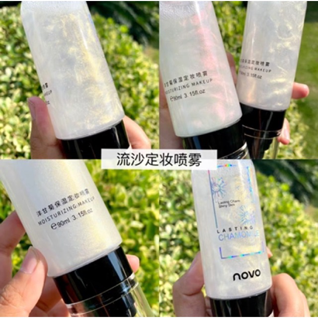พร้อมส่งค่ะ ไฮไลท์ novo moisturizing makeup spray สเปรย์น้ำแร่ หน้าเงา ประกายชิมเมอร์ No.5344