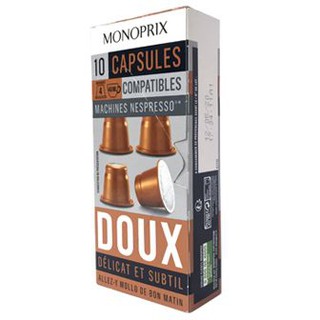 Monoprix Espresso Doux Caps x 10 10 Caps