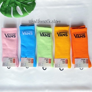 พร้อมส่ง‼️ถุงเท้าข้อยาว ถุงเท้าแฟชั่น ถุงเท้า Vans สเก็ตบอร์ด old school