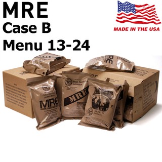 +พร้อมส่ง+ MRE USA Case B​ มีให้เลือก MENU 13-24 อาหารฉุกเฉินทหารกองทัพสหรัฐอเมริกา Meal Ready to Eat Individual