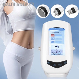 Health &amp; Beauty เครื่องนวดหน้า เผาผลาญไขมัน กระชับสัดส่วน 40KHz Rf 3 หัว 100‐240V