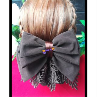 🎀เน็ตติดผม🎀 Handmade ทำด้วยผ้ากำมะหยี่ และลูกไม้คุณภาพดี