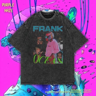 เสื้อยืด ขนาดใหญ่ สีม่วง | หินล้างทําความสะอาด | เสื้อยืด พิมพ์ลาย Frank Ocean | เสื้อแร็ปเปอร์ | เสื้อยืด Rap Tee | เสื