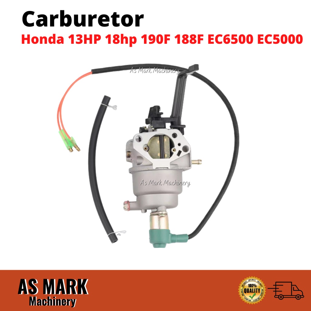 คาร์บูเรเตอร์เครื่องกําเนิดไฟฟ้า Manual Choke 5.5kw 6.5kw 8kw 5500w Honda 13HP 18HP 190F 188F EC6500