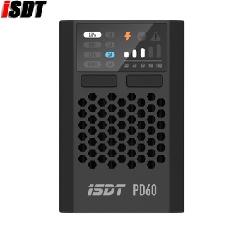 Isdt URUAV PD60 60W 6A ที่ชาร์จแบตเตอรี่อินพุต Type-C FPV สําหรับโดรนบังคับ 1-4S Lipo