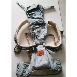 เป้อุ้มเด็ก Hipseat  (มือสอง) แท้จากเกาหลี มีHood ช่วยบังแดดลมและพยุงศรีษะยามหลับ สำหรับน้อง4ด-3ขวบ  สภาพ 85%