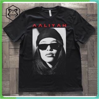 เสื้อยืด พิมพ์ลาย Aaliyah แฟชั่นฤดูร้อน สําหรับผู้ชาย