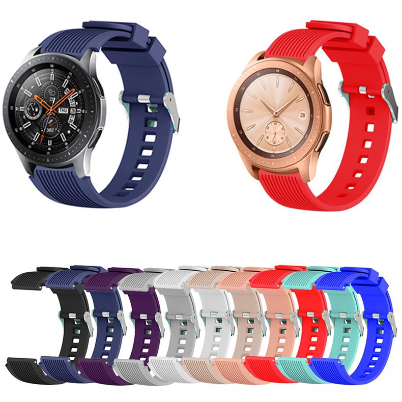 สําหรับ Samsung Galaxy Watch 42 มม. 46 มม. สายรัดทดแทน, สายซิลิโคนอ่อนนุ่มสําหรับ Galaxy Watch 3 41 มม. 45 มม.