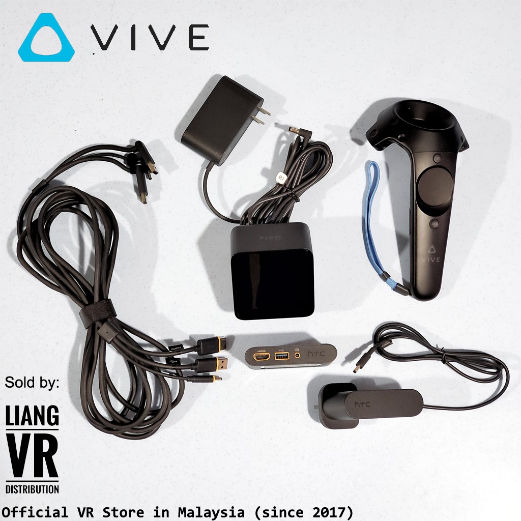 Htc Vive VR ชุดหูฟัง 3-in-1 Cable, Link Box , Power Adapter, Base Station, Vive Controller