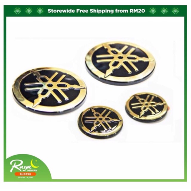 Hot Item Yamaha Logo Emblem Gold/Silver Logo Side Cover Y15ZR Y15Z LC135 V6