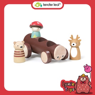 Tender Leaf Toys ของเล่นไม้ รถของเล่น รถแท็กซี่เมอร์รีวูด Timber Taxi