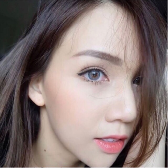 💋ฝาแดง Jewel3Tone / mini Glamour Grayมินิ ทรีโทน สีเทา 💋 Pitchy Lens Contact Lens Bigeye คอนแทคเลนส์