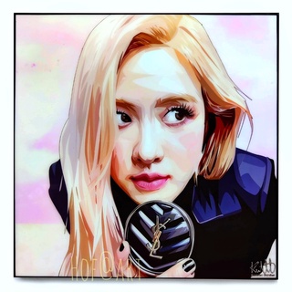 Rose โรเซ่ #2 BLACKPINK แบล็คพิงก์ K POP Blink รูปภาพติดผนัง pop art กรอบรูป แต่งบ้าน ของขวัญ รูปภาพ โปสเตอร์ เกาหลี