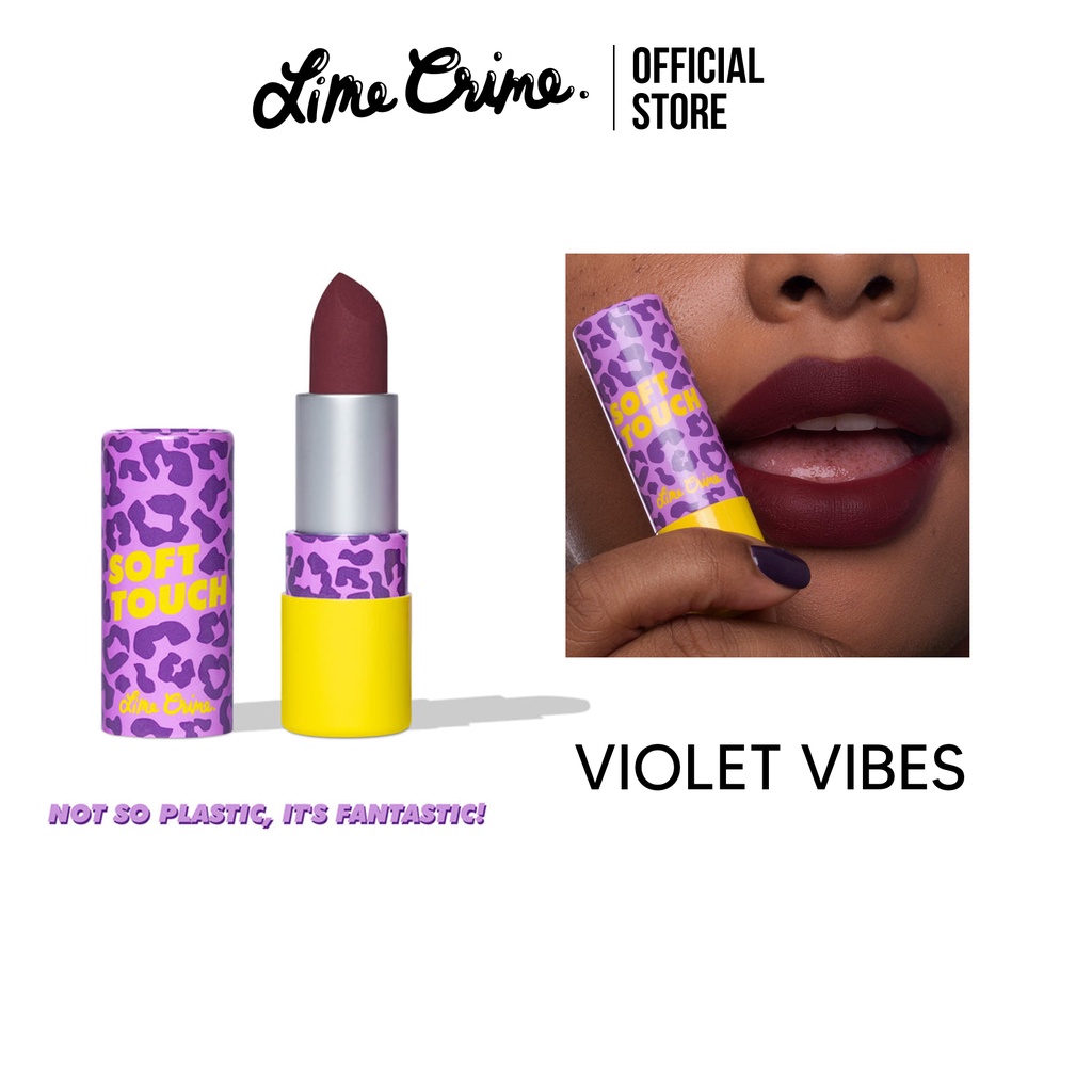 (ส่งฟรี) Lime Crime Soft Touch Lipstick สี Violet Vibes By Lime Crime Thailand ลิปสติก