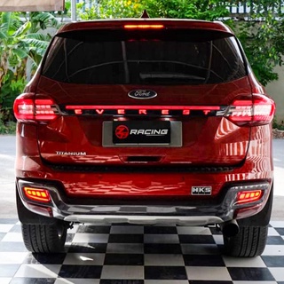 [🧨พิมพ์ ZP9FK ลดเพิ่ม130฿🧨]คาดท้าย คาดฝาท้าย ford everest มีไฟ LED Cayenne Style