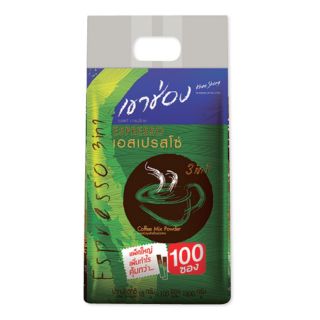 KHAOSHONG ESPRESSO 3in1 เขาช่อง เอสเปรสโซ ขนาด 18/20กรัม/ซอง ยกแพ็ค 100ซอง