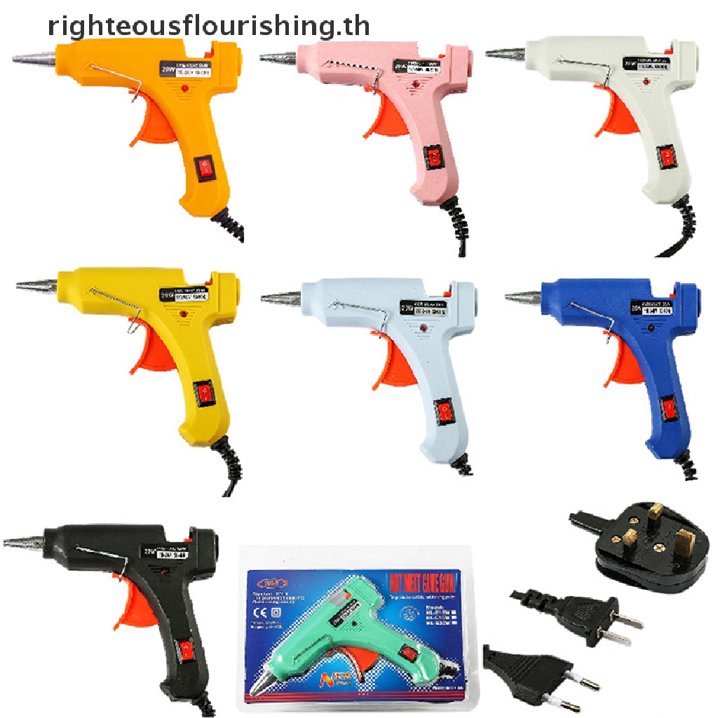 Righteousflourishs.th ปืนกาวร้อนซิลิกาเจล 20W ทรัมเป็ต ทนความร้อน ขนาดใหญ่