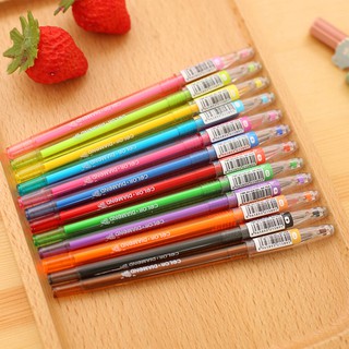 0.5mm Pen Point Colorful Gel Pens Multi Color Plastic Gel Pen School Stationery Supplies Gifts