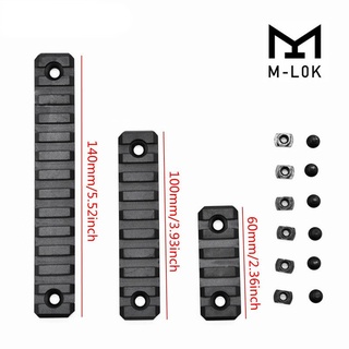 Lcmg รางอลูมิเนียม 5 9 13 ช่อง M-LOK Picatinny สําหรับรางสไลด์