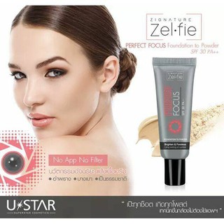 Zignature Zelfie Perfect Focus Foundation to Powder SPF30 PA++รองพื้นสูตรซิกเนเจอร์ เซลฟี่ เพอร์เฟ็คท์ โฟกัส ฟาวน์เดชั่น