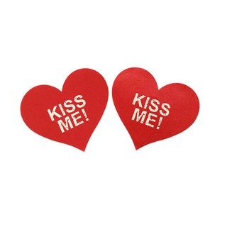(พร้อมส่ง)ที่ปิดหัวนม KISS ME สติ๊กเกอร์ปิดหัวนม 1คู่ ผ้าปิดหัวนม ส่งไว