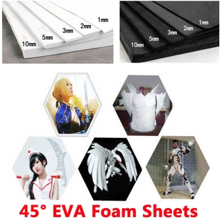 [พร้อมสต็อก] 45°แผ่นโฟม EVA ความหนา1/2/3/5/10มม.เด็ก Handmade DIY Craft คอสเพลย์ชุด35ซม.X 50ซม.