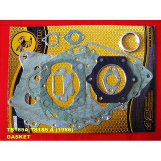 SUZUKI TS185A TS185 A year 1986 ENGINE GASKET COMPLETE SET // ปะเก็นเครื่อง ชุดใหญ่ สินค้าคุณภาพดี