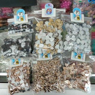 (ถุงละ 100 ชิ้น) โบว์ ของตกแต่ง ริบบิ้นเกรียญโปรยทาน