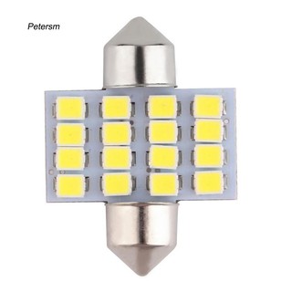 PTSM_16SMD LED DC 12V Car Auto White Reading Interior Dome Light Festoon Bulbs Lamp