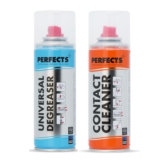 ถูกที่สุด! สเปรย์ Perfects 200 ml กระป๋องฟ้า ขจัดคราบไขมัน ล้างแผงวงจร / กระป๋องแดง ล้างผิวสัมผัส ช่วยหล่อลื่น Perfect