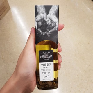 น้ำมันมะกอกกลิ่นเห็ดทรัฟเฟิล Urbani Tartufi Truffles Drops Fine Olive Oil  With Summer Truffles 100ml.