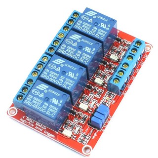 5V High / Low Level With Trigger Opto-isolator 4 channels Power relay module