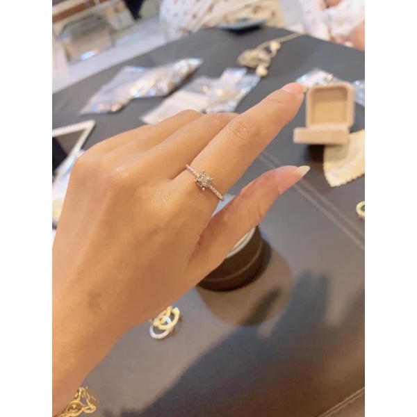 ใหม่️ แหวนเพชรเม็ดเดี่ยว เพชรแท้ ทองแท้ ขายได้ จำนำได้ - 88Karat - Thaipick