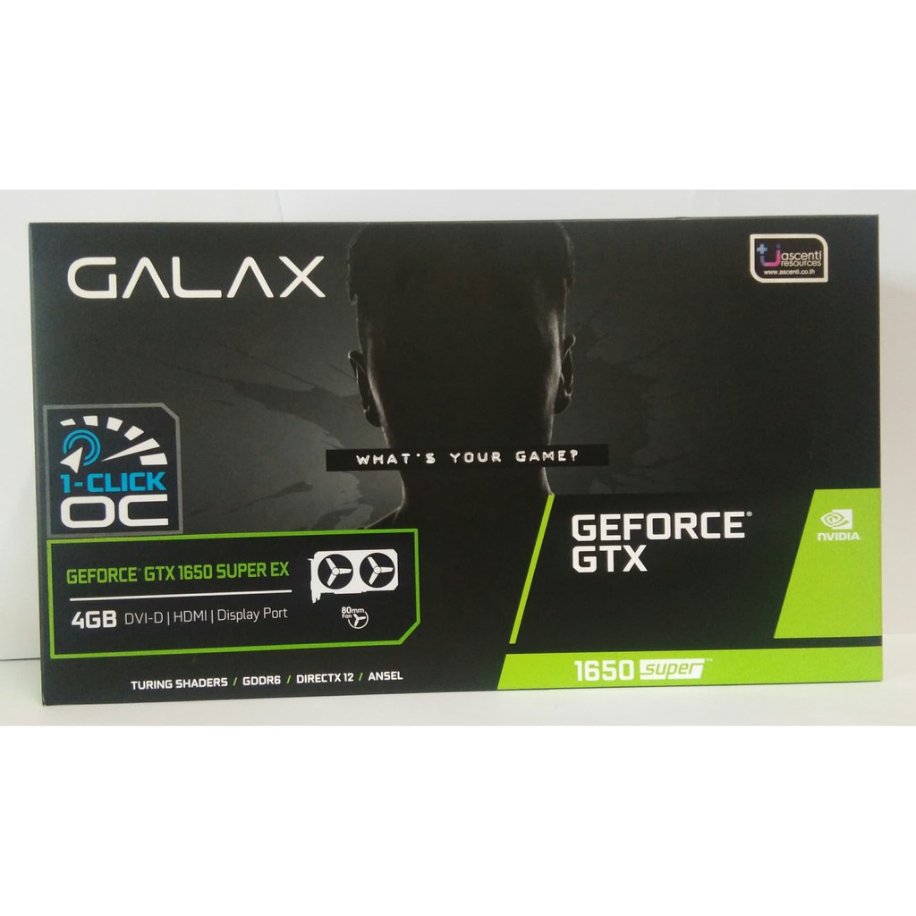 VGA GALAX GEFORCE GTX 1650 SUPER EX DDR 6 RAM 4 GB